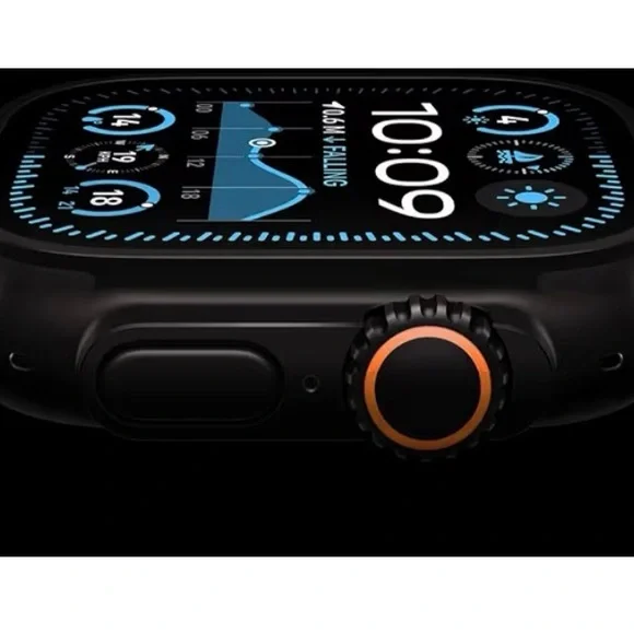 Apple Watch Ultra 2(GPS + Cellular, 49MM) - Black case Black Ocean Band Renewed - Picture 3 of 11